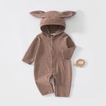 【66-90cm】ロンパース ベビー ウサギ 帽子付き - 画像 (5)