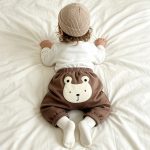 【66-90cm】レギンス ベビー ビッグ クマ かわいい - 画像 (4)