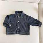 【80-150cm】ジャケットorワンピース キッズ デニム トレンド - 画像 (8)