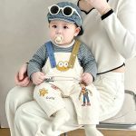 【73-100cm】セットアップ ベビー カラーバリ カートゥーン