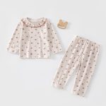 【73-110cm】セットアップ 女の子 柔らか 小花柄 - 画像 (5)