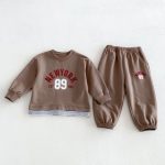 【80-130cm】セットアップ キッズ フェイクレイヤード カジュアル - 画像 (8)