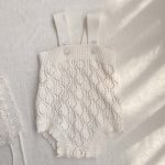 【66-90cm】ニットサロペットセット ベビー かぎ編み - 画像 (9)
