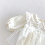 【66-90cm】ロンパース&帽子 ベビー 暖かい レース - 画像 (9)