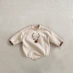 【66-90cm】ロンパース ベビー クリスマス エルク - 画像 (4)