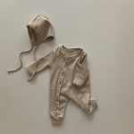 【66-90cm】ロンパース ベビー 韓国風 ナチュラル 小花 - 画像 (3)