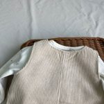 【66-100cm】Tシャツ&サロペット ベビー コーデュロイ 2点セット - 画像 (5)