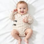 【52-73cm】ロンパース ベビー ナチュラル ドット - 画像 (2)