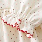 【66-90cm】ロンパース ベビー 可愛い レッドドット - 画像 (7)
