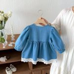 【73-110cm】ワンピース 女の子 デニム 可愛い - 画像 (10)