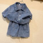 【80-150cm】セットアップorワンピース キッズ デニム おしゃれ - 画像 (11)