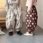 【80-150cm】ボトムス キッズ フラワーorペンギン - 画像 (3)
