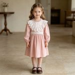 【66-130cm】ロンパースorワンピース 女の子 姉妹服 フリル襟 - 画像 (10)