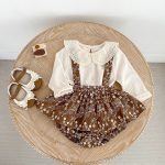 【66-90cm】トップスorサロペット ベビー レース 花柄 - 画像 (8)