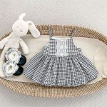 【73-120cm】セットアップ 女の子 レース チェック - 画像 (4)