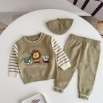 【66-90cm】セットアップ＆帽子 ベビー ライオン カートゥーン - 画像 (10)