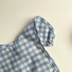【GOODS】食事エプロン チェック柄 ノースリープ かわいい - 画像 (11)