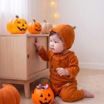 【66-90cm】オールインワン ベビー かぼちゃ ハロウィン - 画像 (9)
