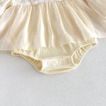 【66-90cm】ロンパース ベビー パフスリーブ レース - 画像 (13)
