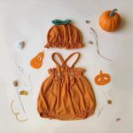 【66-90cm】ロンパース ベビー ハロウィン かぼちゃ - 画像 (3)