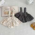 【66-90cm】サロペロンパース ベビー 可愛い フラワー - 画像 (2)
