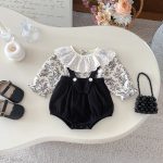 【66-100cm】Ｔシャツ＆サロペット ベビー フラワー おしゃれ - 画像 (3)