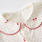 【66-90cm】ロンパース ベビー 可愛い レッドドット - 画像 (4)