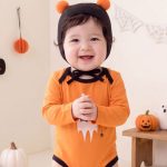 【66-90cm】ロンパース&帽子 HAPPY HALLOWEEN - 画像 (4)