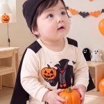 【66-90cm】ロンパース ベビー ハロウィン ケープ付き - 画像 (5)