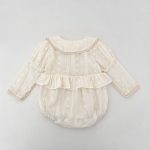 【66-90cm】ロンパース プリンセス フラワー 刺繡 ベビー服 - 画像 (9)