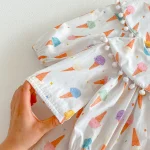 【66-90cm】ロンパース or ワンピース ベビー アイスクリーム プリント - 画像 (23)