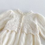 【66-90cm】ロンパース ベビー プリンセス クリーム - 画像 (11)