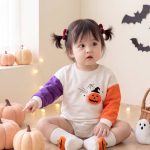 【66-90cm】ロンパース ベビー ハロウィン カラーバリ かぼちゃ - 画像 (3)