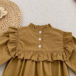 【66-130cm】ロンパースor長袖ワンピース 女の子 姉妹コーデ 刺繍入り - 画像 (14)