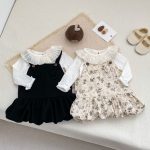 【73-110cm】サロペワンピース ベビー 花柄 おしゃれ - 画像 (4)