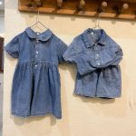 【80-150cm】セットアップorワンピース キッズ デニム おしゃれ - 画像 (6)