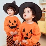 【80-120cm】セットアップ キッズ ハロウィン かぼちゃ - 画像 (5)