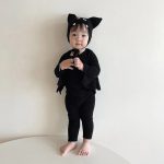 【66-100cm】セットアップ ロンパース 蝙蝠形ハロウィン - 画像 (8)