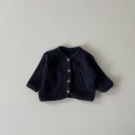 【66-100cm】カーディガン ベビー ナチュラル ワッフル 無地 - 画像 (5)