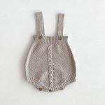 【66-100cm】サロペットパンツ ベビー ニット 無地 - 画像 (20)