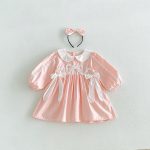 【66-130cm】ロンパースorワンピース 女の子 姉妹服 蝶結び付き かわいい - 画像 (9)