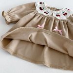 【73-110cm】ワンピース 女の子 リボン付き 刺繍 - 画像 (13)