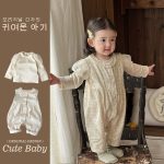 【73-100cm】トップスorサロペット ベビー 花柄 シンプル - 画像 (4)
