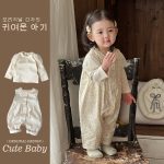 【73-100cm】トップスorサロペット ベビー 花柄 シンプル - 画像 (3)