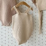 【66-90cm】ロンパース ベビー 韓国風 レトロ 無地 - 画像 (11)