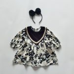 【66-120cm】ロンパースorワンピース ベビー 韓国風 合わせやすい - 画像 (8)