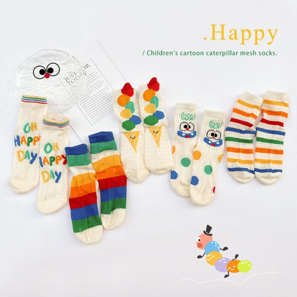 【GOODS】ソックス 5足セット レインボー 韓国風