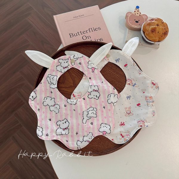 【GOODS】よだれかけ ウサ耳 かわいい カートゥーン
