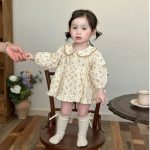 【66-90cm】ロンパース ベビー 小花柄 シンプル - 画像 (16)