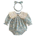 【66-90cm】ロンパースorワンピース ベビー 花柄 姉妹服 - 画像 (6)